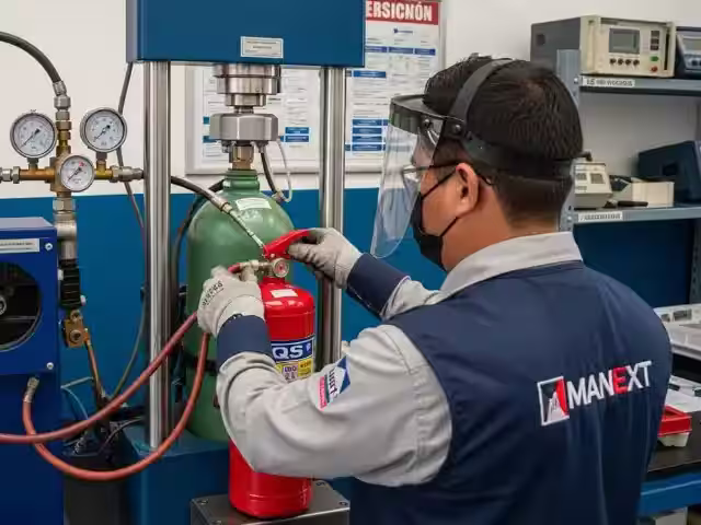 Prueba Hidrostática de Extintores Paso a Paso: Procedimiento NOM-154-SCFI y Criterios de Rechazo