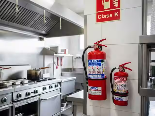 Extintor Tipo K para hoteles, hospitales y comedores industriales — cumplimiento NOM y aseguradoras